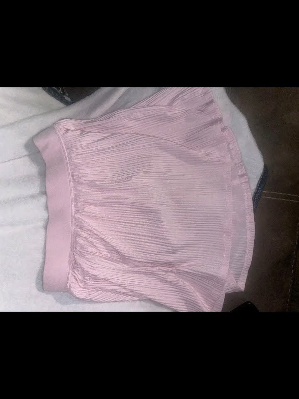90 Degree By Reflex Pink Pleated Mini Skirt